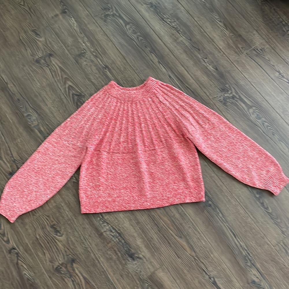 Cropped sweater red and white - Picture 3 of 5